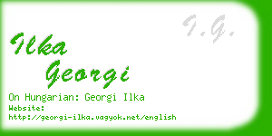 ilka georgi business card